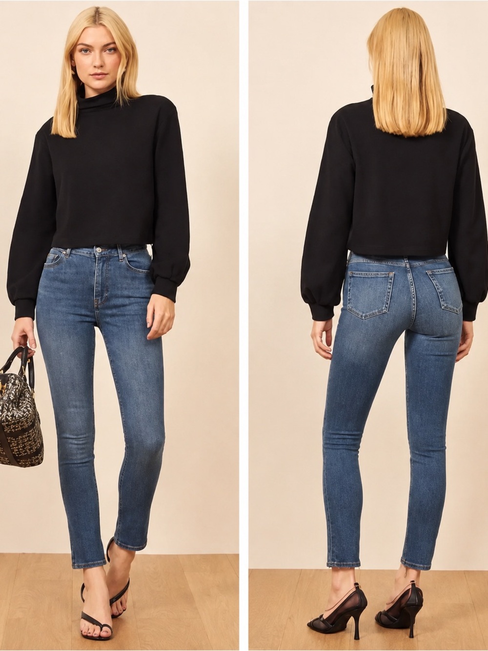 Reformation Darwin High Rise Skinny Jeans Size 25 Organic cotton blend - Picture 4 of 13